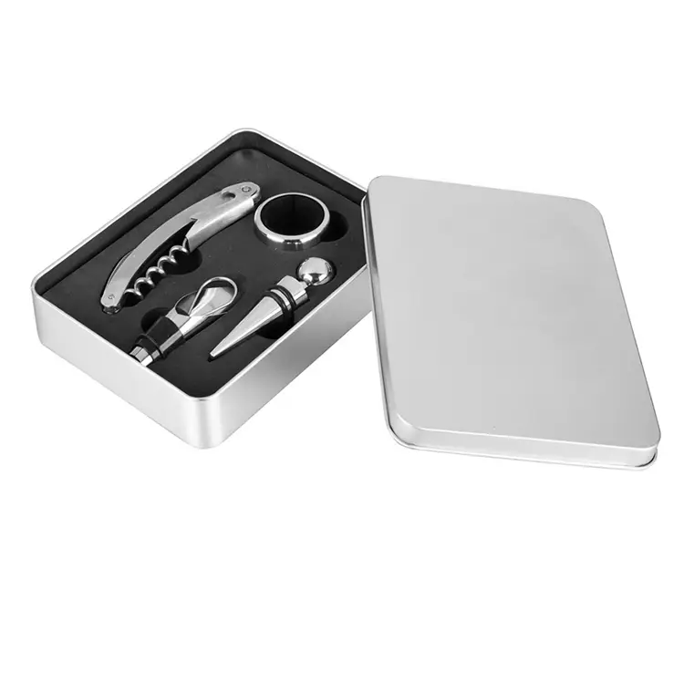 4PCS Wain Alat Kotak Tin Set Wain