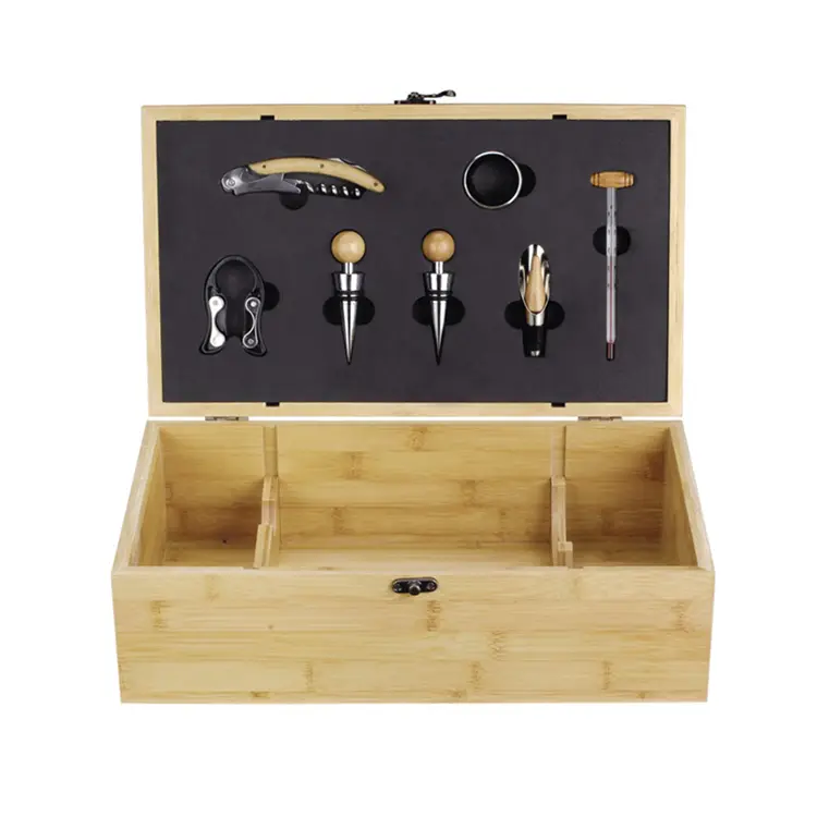 Set wain buluh botol berganda