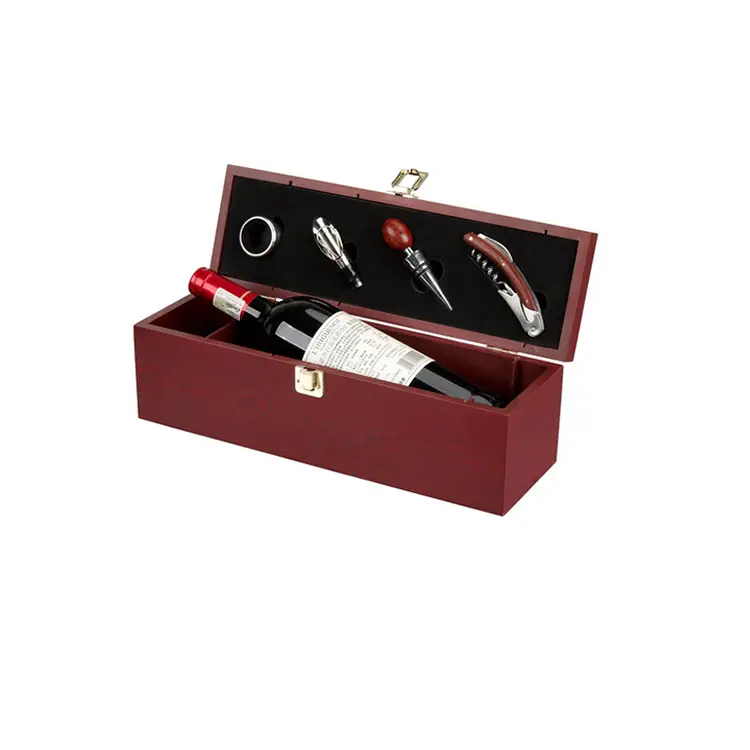 Set wain kayu kemerah -merahan